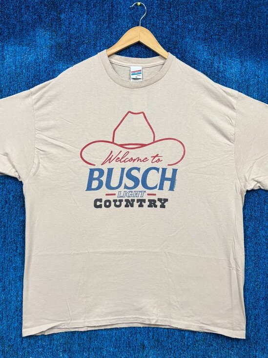 Welcome to Busch Light Country Oversized Beer Promo Tee XL - Picture 1 of 4